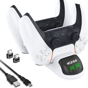 PS5 LED Charging Station Dock with Fast Charging Technology